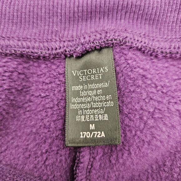 Victoria's Secret MED M Drawstring Jogger Lounge Pockets Sweatpants Purple - Picture 5 of 7